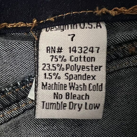 Always Friday High-Waisted‎ Dark Wash Denim Capri Jeans Women's Size 7 - Picture 5 of 11